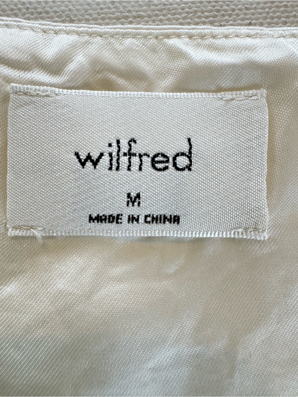 Aritzia Wilfred Verso Camisole - Size Medium - Cream/Ivory V-Neck Tank Ruching - Picture 10 of 12
